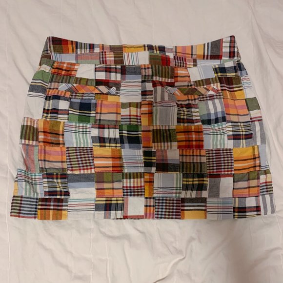 J. Crew patchwork skirt w/ *slight button damage* - Picture 7 of 7